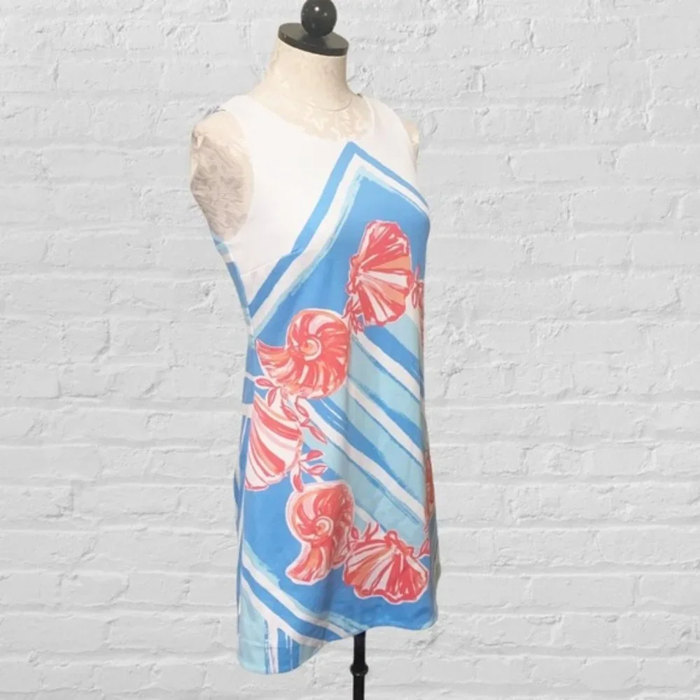 Lilly Pulitzer Callie For the Shell of it Seashell Print Casual Dress XS